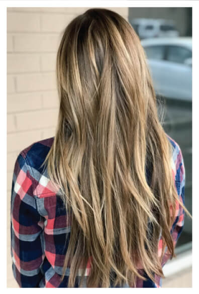 Blonde hair color after
