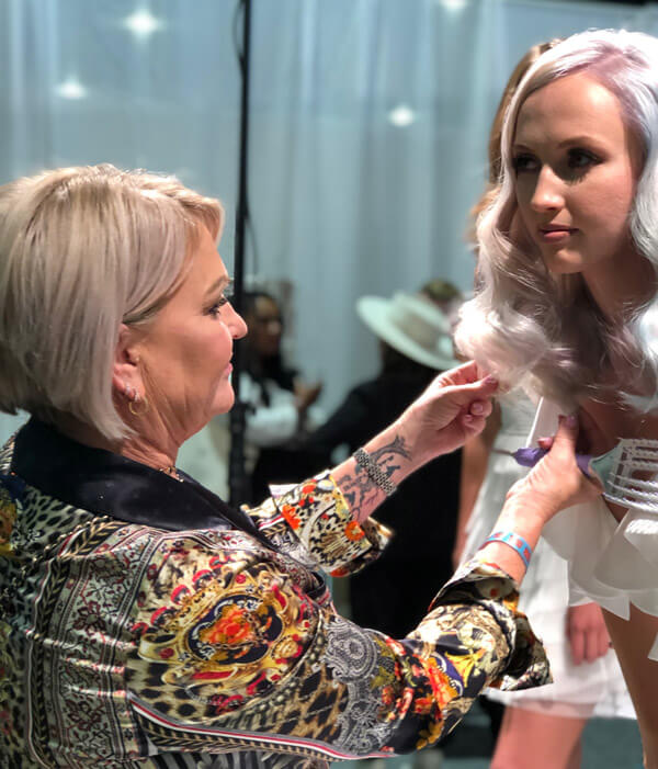 Cherry Petenbrink with hair model